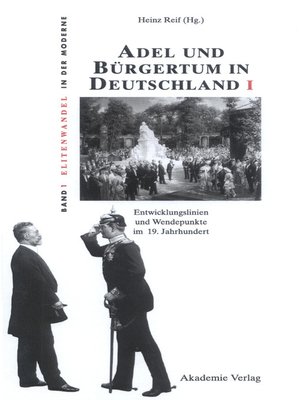 cover image of Adel und Bürgertum in Deutschland I